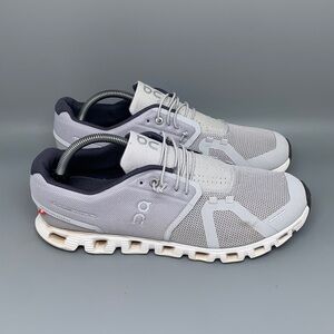 On Cloud White Grey Running Shoes Men’s Sz 10